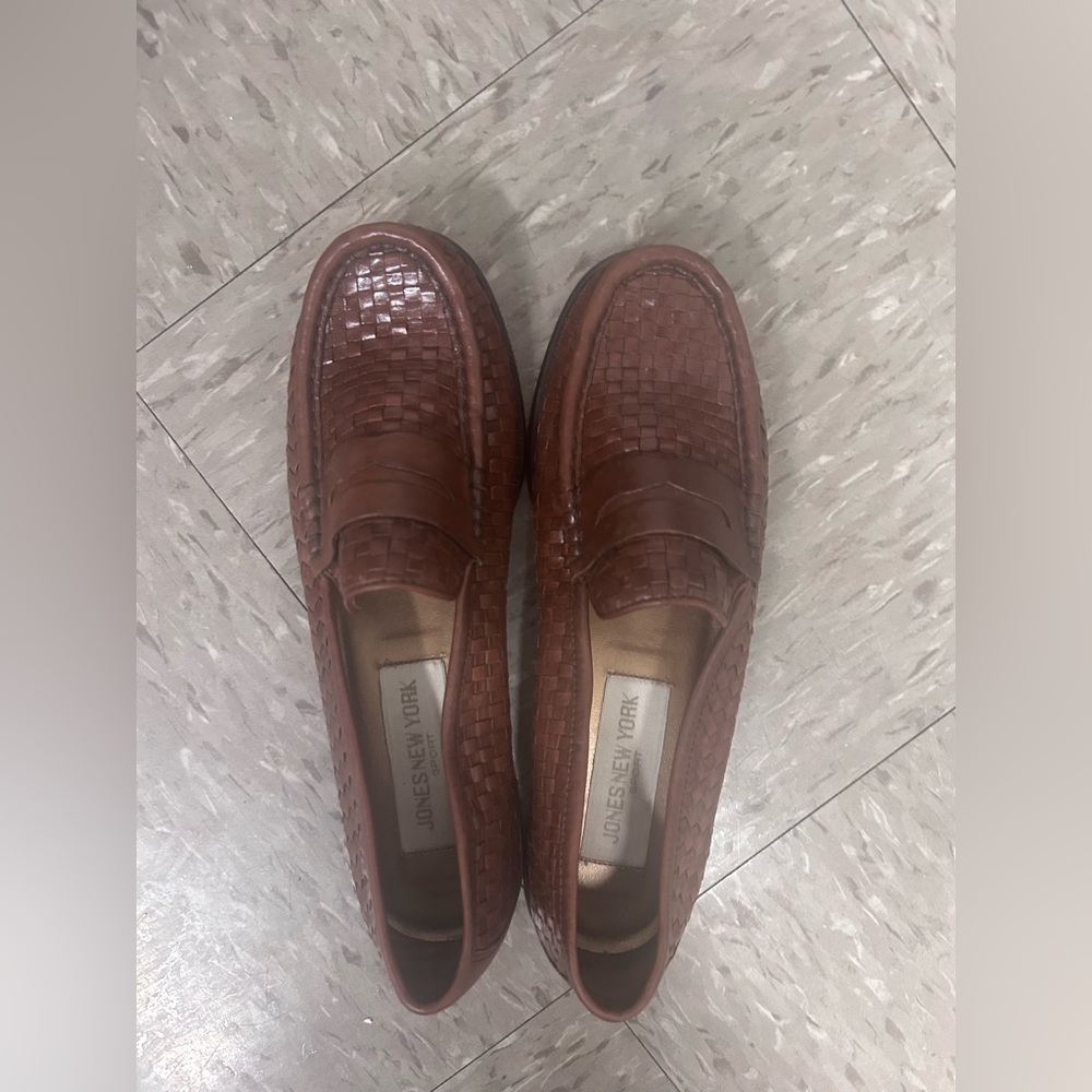 Jones New York Women’s Woven Brown Loafers